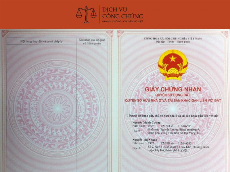 đứng tên nhà